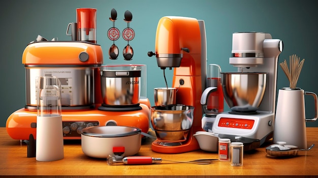 A Photo of Smart Kitchen Appliances and Cooking Gadgets