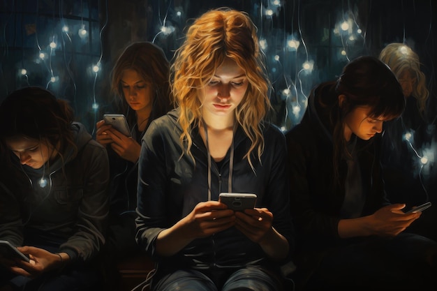 Photo photo of smartphone addiction nomophobia concept