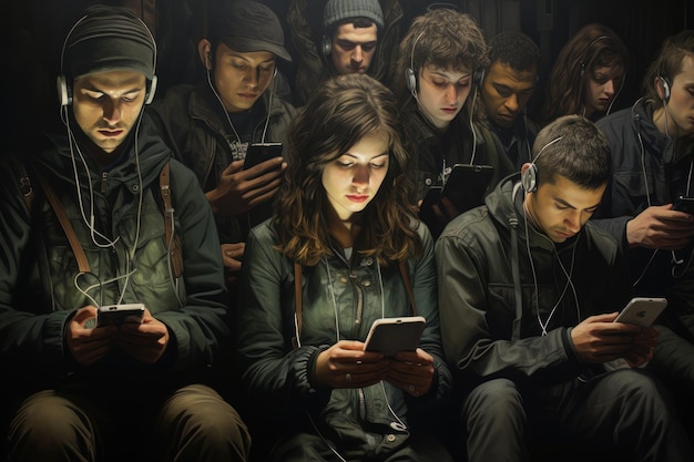 Photo photo of smartphone addiction nomophobia concept