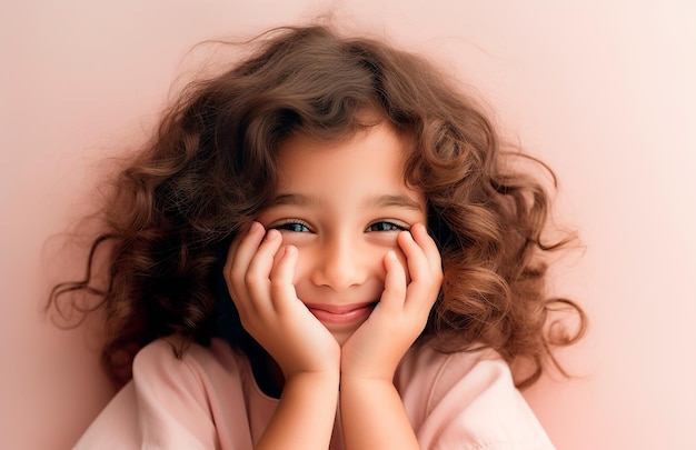 Photo of smiling girl celebrating children's day