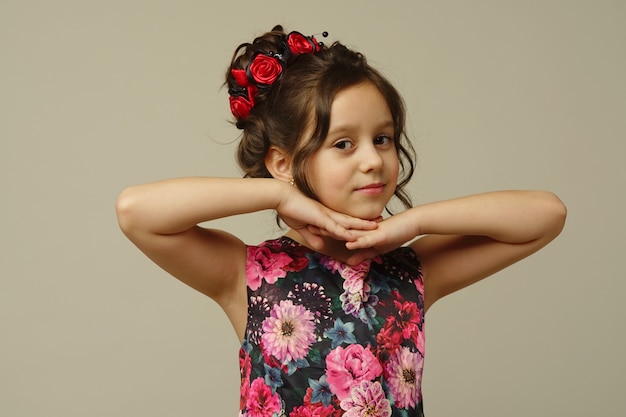 Photo of smiling little girl child