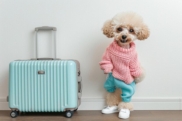 Photo photo of a smiling toypoodle dog