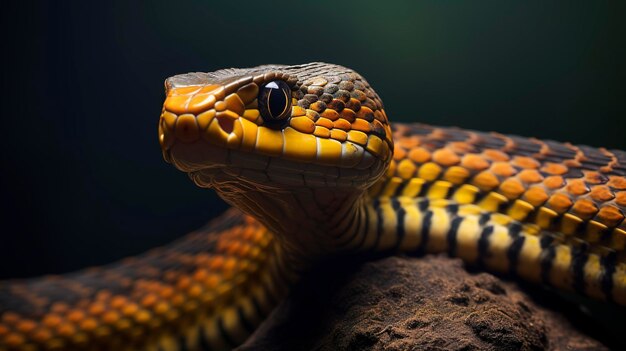 Photo a photo of a snake showcasing its agility