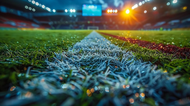 Photo of a soccer stadium at night The stadium was made in 3d without using existing references