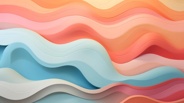 Photo soft gradient abstract wallpaper generated by ai