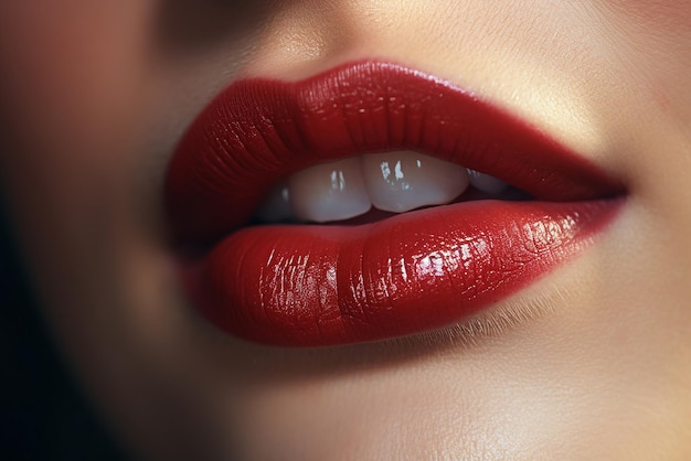 Photo of some lips closeup image