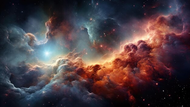 photo of a space nebula ultra realistic photography