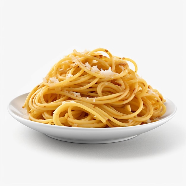 白い背景のないスパゲッティの写真