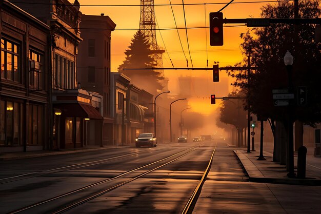 Photo of Spectacular Urban Sunrise Casting Warmth on the Buildings