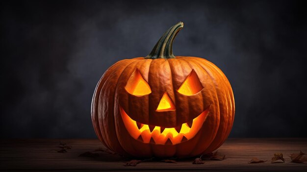 photo of a spooky jacko'lantern to commemorate Halloween