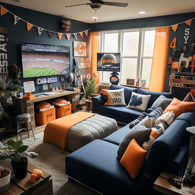 Photo of Sports Room Boys With Sports Memorabilia Jerseys Sports Equi Content Creator Live Stream