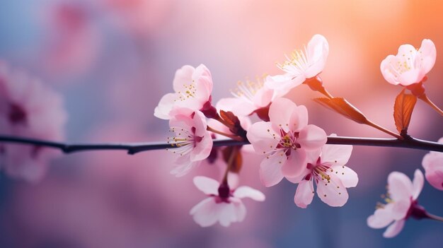 写真春の背景桜美しい