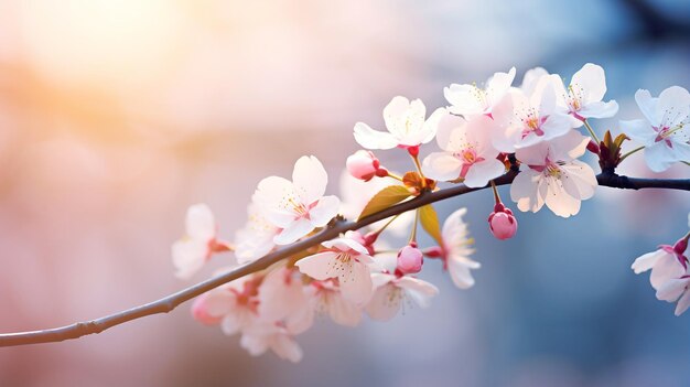 写真春の背景桜美しい