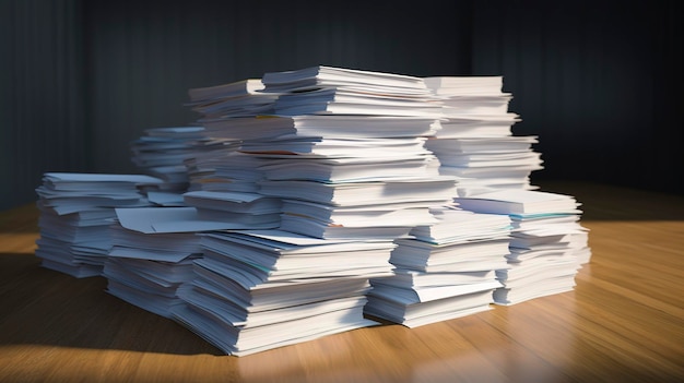 A photo of a stack of business receipts