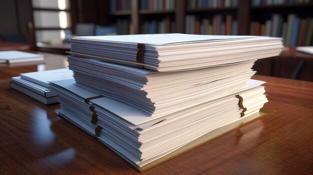 A photo of a stack of legal pads