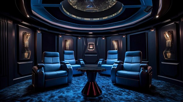 A Photo of State of the Art Home Theater System