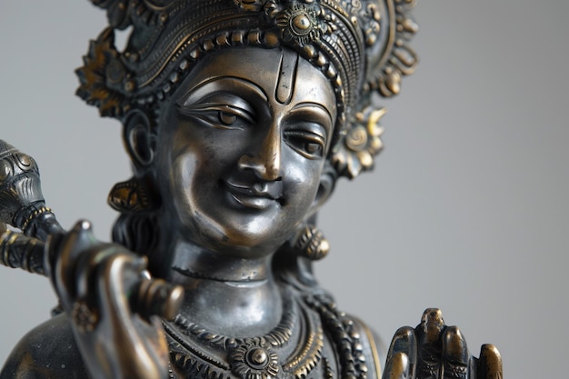 Photo of a Statue of Krishna Generative AI
