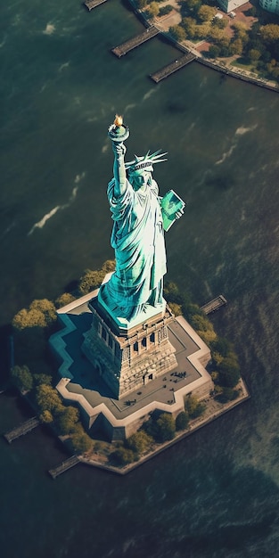 photo of the statue of liberty