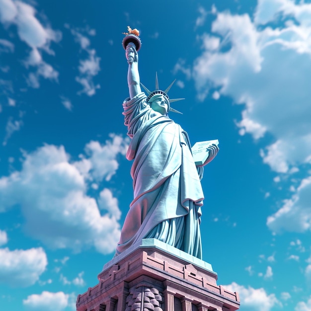 A photo of statue of liberty