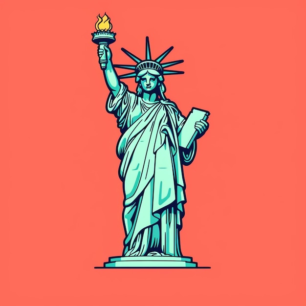 a photo of statue of liberty