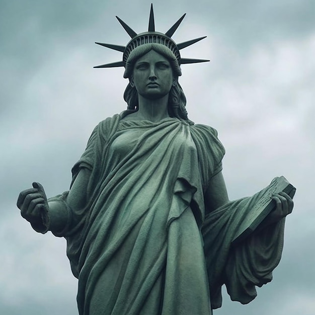 a photo of statue of liberty