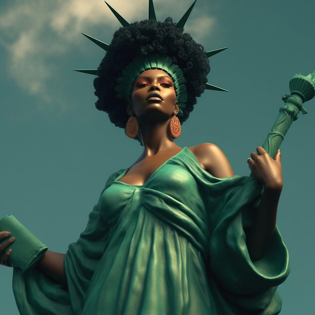 a photo of statue of liberty