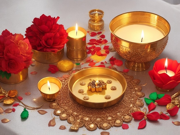 photo still life for Diwali arrangement