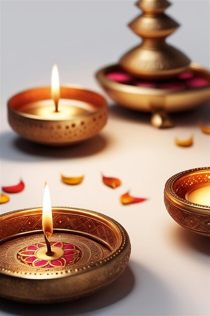 photo still life for diwali celebration