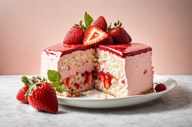 Photo strawberry cake