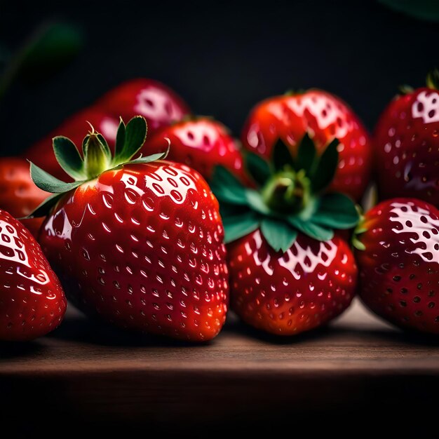 Photo photo of strawberry fruit