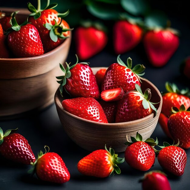 Photo photo of strawberry fruit