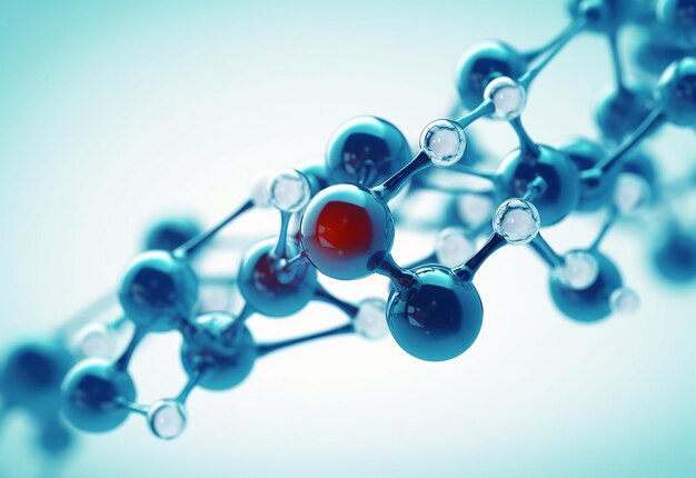 분자 과학 분자 배경 디자인의 구조 사진