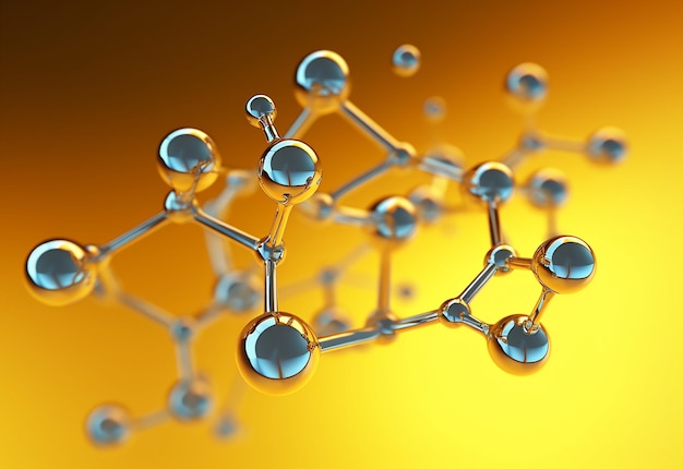 분자 과학 분자 배경 디자인의 구조 사진