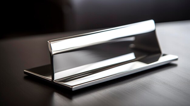 A Photo of a Stylish Desk Business Card Holder with Sleek and Modern Design