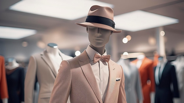 A photo of a stylish mannequin showcasing a new outfit