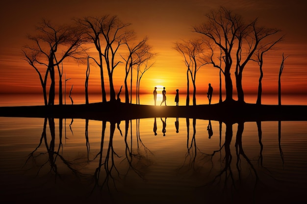 Photo of Sunset Silhouettes