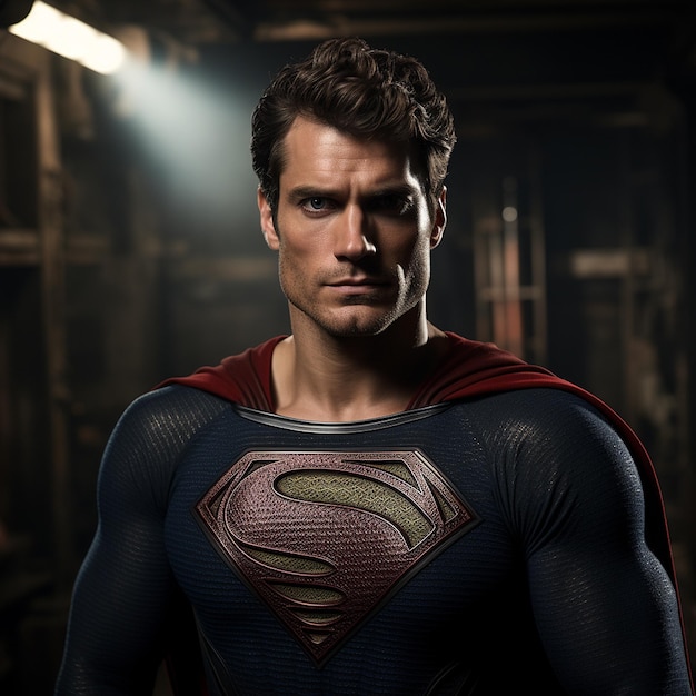Photo of superman proud standing hands on the waist