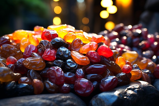 Photo photo of sweet dates fruits