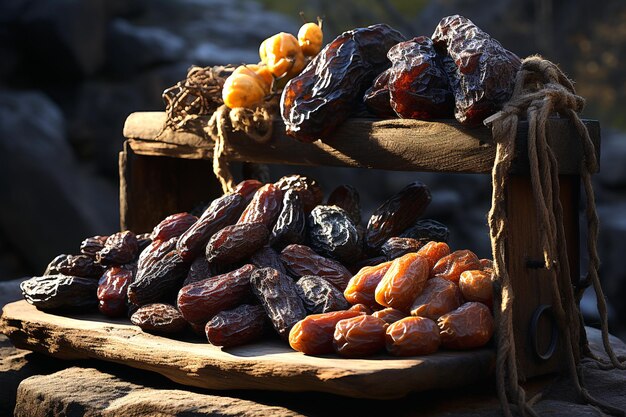 Photo photo of sweet dates fruits