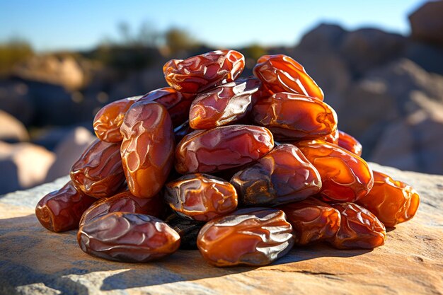 Photo photo of sweet dates fruits