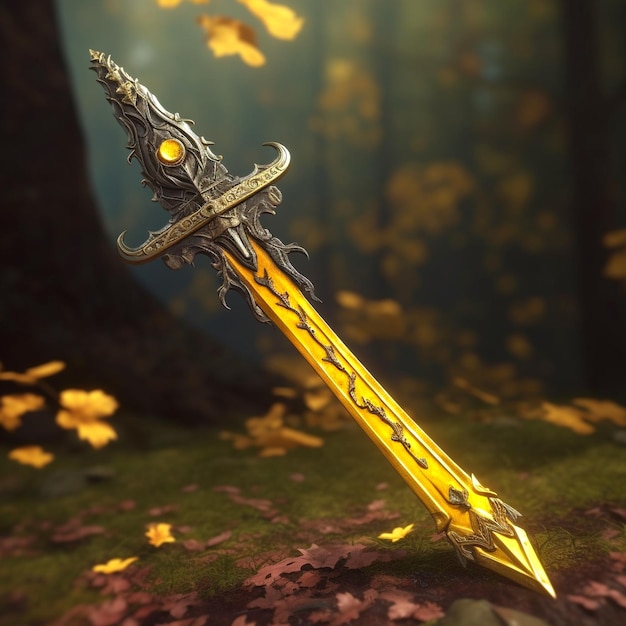 Photo photo of sword