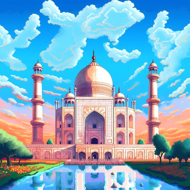 a photo of taj mahal