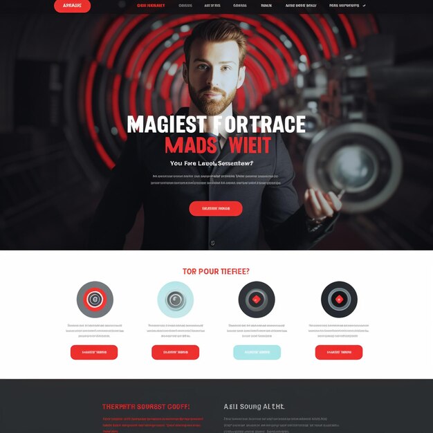 Photo target marketing landing page