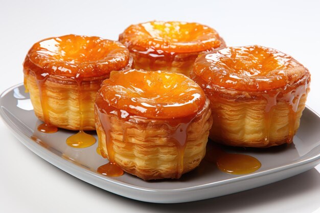 Photo of tarts in kitchen table professional advertising food photography