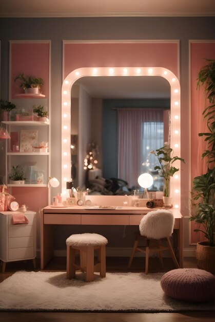 photo teenage girl room on the house