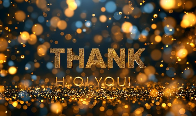 Photo of Thank You Text With a Sparkling Effect and a Sophisticated S for Content Creator Stream