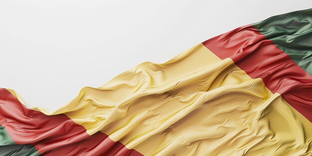 Photo photo of togolese flag on white background