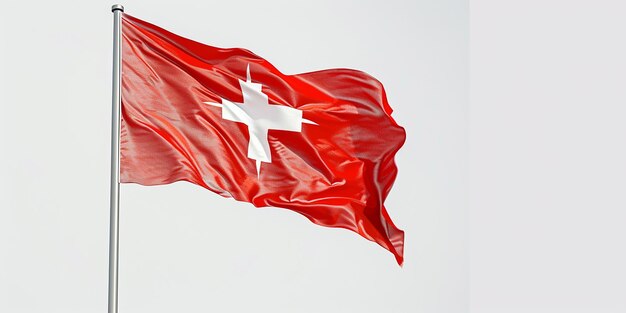 Photo photo of tongan flag on white background