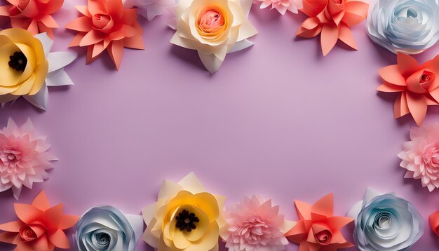 photo top view of month and flowers for womens day