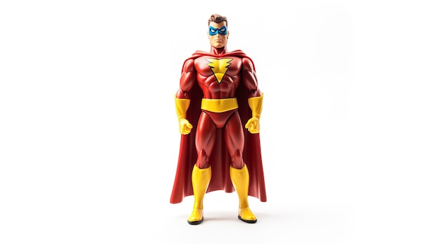 A photo of a toy superhero full length photo